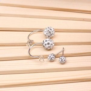 Double Beaded Rhinestone Crystal Studs (item C)